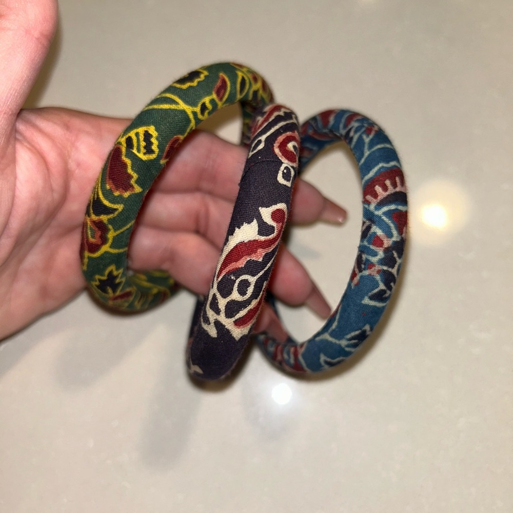 Fabric Wrapped Bangles